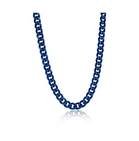 Metallo Stainless Steel 7mm Cuban Chain Necklace