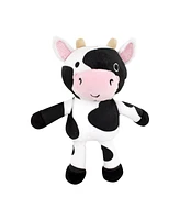 Hudson Baby Baby Unisex Baby Plush Bathrobe and Toy Set, Cow, One