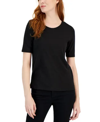 Anne Klein Women's Scoop-Neck Short-Sleeve T-Shirt