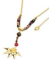 Nectar Nectar New York 18k Gold-Plated Rhys Statement Necklace, 24" + 10" extender