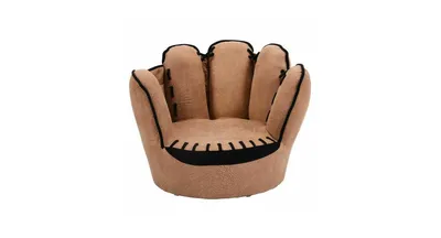 Household Five Fingers Baseball Glove Shaped Kids Leisure Upholstered Sofa Chair