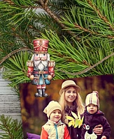 Designocracy Nutcrackers Christmas Wooden Clip-On Ornaments Set of 6 G. DeBrekht