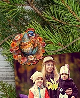 Designocracy Holiday Wooden Clip-On Ornaments Happy Thanksgiving Set of 6 G. DeBrekht