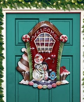 Designocracy Season of Sweet Christmas Wooden Wall Decor Door Decor J. Mills-Price