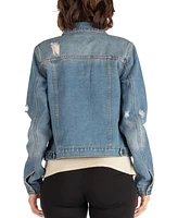 24seven Comfort Apparel Women's Timeless Denim Jacket