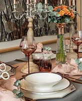 Porland Copper Line 12 Piece Dinnerware Set, Service for 4