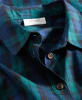On 34th Women's Cotton Plaid Button-Front Shirt, Created for Macy's