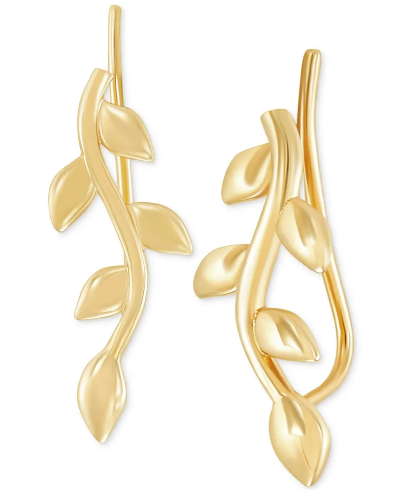 Vine Ear Climbers in 10k Gold