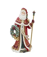 Fitz and Floyd Noel Holiday Grand Santa Figurine, 19.25-in