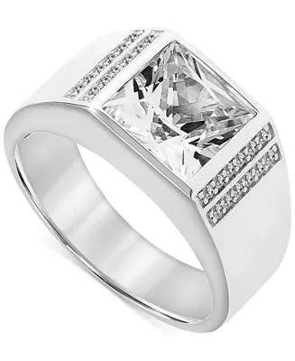 Men's Lab-Created White Sapphire (6-1/3 ct. t.w.) Ring Sterling Silver