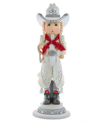 Kurt Adler 18" Hollywood Rhinestone Cowgirl Nutcracker