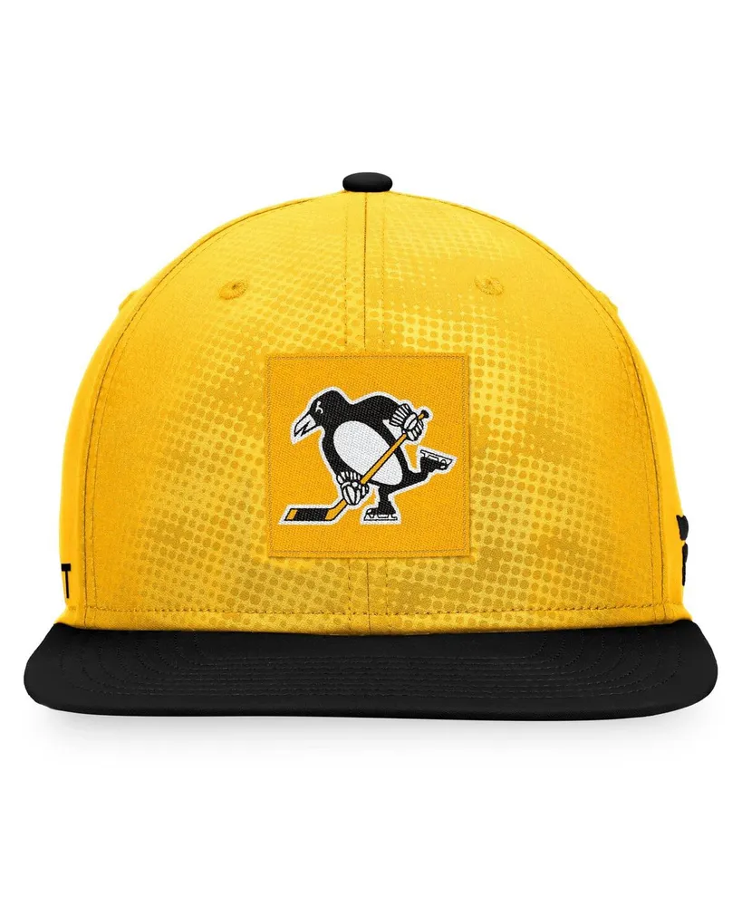 Men's Fanatics Gold, Black Pittsburgh Penguins Authentic Pro Alternate Logo Snapback Hat