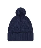 Women's New Era College Navy Seattle Seahawks Toasty Cuffed Knit Hat with Pom