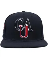 Men's Pro Standard Black Clark Atlanta Panthers Arch Over Logo Evergreen Snapback Hat