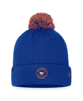 Men's Fanatics Royal New York Islanders 2023 Nhl Draft Cuffed Knit Hat with Pom