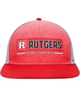 Men's Colosseum Scarlet, Gray Rutgers Scarlet Knights Snapback Hat