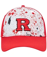 Men's Colosseum Gray, Scarlet Rutgers Scarlet Knights Love Fern Trucker Snapback Hat