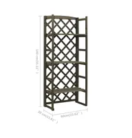 vidaXL Plant Stand with Trellis 23.6"x11.8"x55.1" Solid Firwood