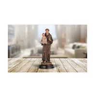 Fc Design 5"H Saint Anthony Holding Child Jesus Statue Anthony of Padua Holy Figurine Religious Decoration Home Decor Perfect Gift for House Warming,