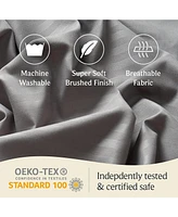 6PC Striped Silky Soft Cooling Deep Pocket Performance Sheet Set 