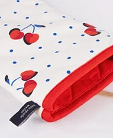 kate spade new york Cherry Dot Kitchen Towel, Oven Mitt Pot Holder 4-Pack Set,