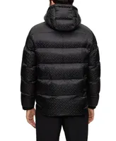 Boss by Hugo Men's Monogram Water-Repellent Padded Jacket