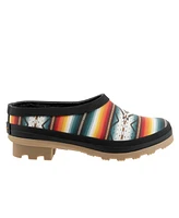 Pendleton Women's Saltillo Sunset Fur Clogs