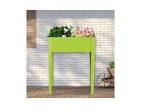 24.5 x 12.5 Inch Outdoor Elevated Garden Plant Flower Bed