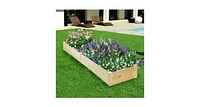 Raised Flowers Vegetables Garden Wooden Planter Box