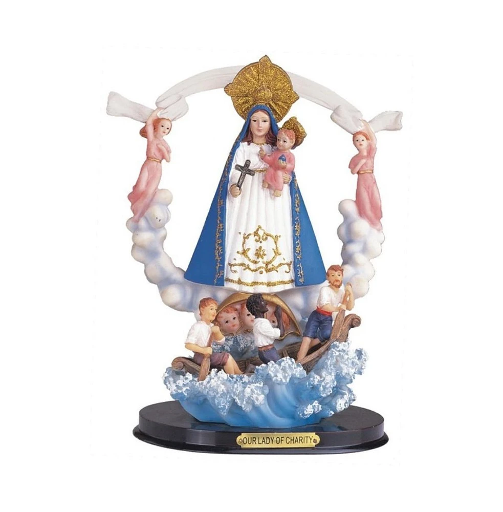 Fc Design 12"H Our Lady of Charity Statue Our Lady of El Cobre Holy Figurine Religious Decoration Home Decor Perfect Gift for House Warming, Holidays