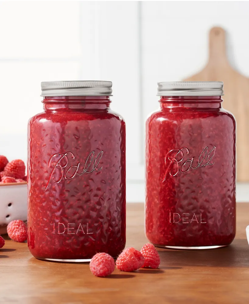 Ball 4 Piece Rose Vintage-Inspired Regular Mouth 32 oz Quart Canning Jars