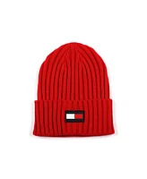 Tommy Hilfiger Men's Solid Shaker Cuff Hat with Ghost Patch