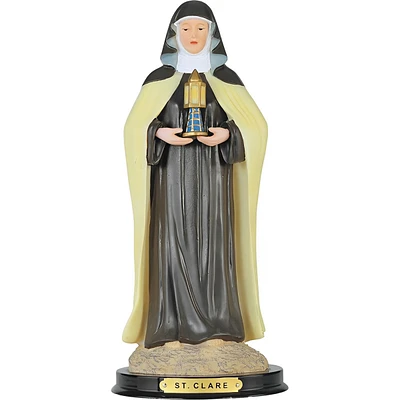 Fc Design 12"H Saint Clare Statue St. Clare of Assisi Holy Figurine Religious Decoration Home Decor Perfect Gift for House Warming, Holidays and Birth