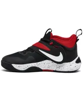 Nike Little Kids Team Hustle D 11 Adjustable Strap Basketball Sneakers from Finish Line