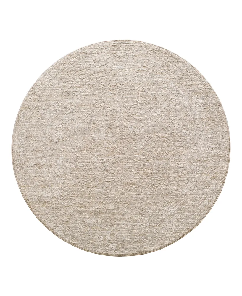 Livabliss Masterpiece High-Low Mpc-2314 5'3" x 5'3" Round Area Rug