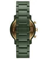 Mvmt Men's Camo Chrono Matte Olive Green Ceramic Bracelet Watch 45mm