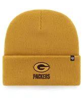 Women's '47 Brand Gold Green Bay Packers Haymaker Cuffed Knit Hat