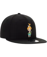 Men's New Era Black The Flintstones Pebbles 9FIFTY Snapback Adjustable Hat