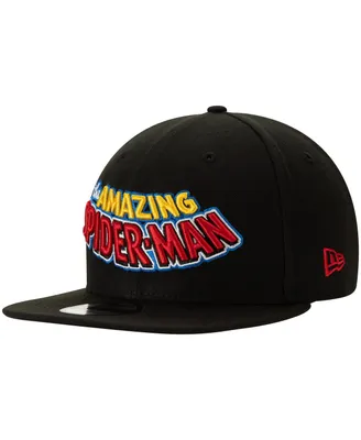 Men's New Era Black The Amazing Spider-Man 9FIFTY Adjustable Snapback Hat