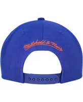 Men's Mitchell & Ness Blue New York Knicks Hardwood Classics Asian Heritage Scenic Snapback Hat