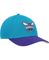 Men's Mitchell & Ness Teal, Purple Charlotte Hornets Mvp Team Two-Tone 2.0 Stretch-Snapback Hat