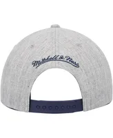 Men's Mitchell & Ness Heather Gray New Orleans Pelicans Hardwood Classics 2.0 Snapback Hat