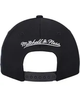 Men's Mitchell & Ness Black Detroit Pistons Mvp Team Script 2.0 Stretch Snapback Hat