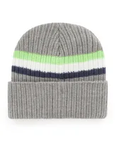 Men's '47 Brand Gray Seattle Seahawks Highline Cuffed Knit Hat