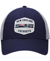 Men's Navy, White New England Patriots Gannon Snapback Hat