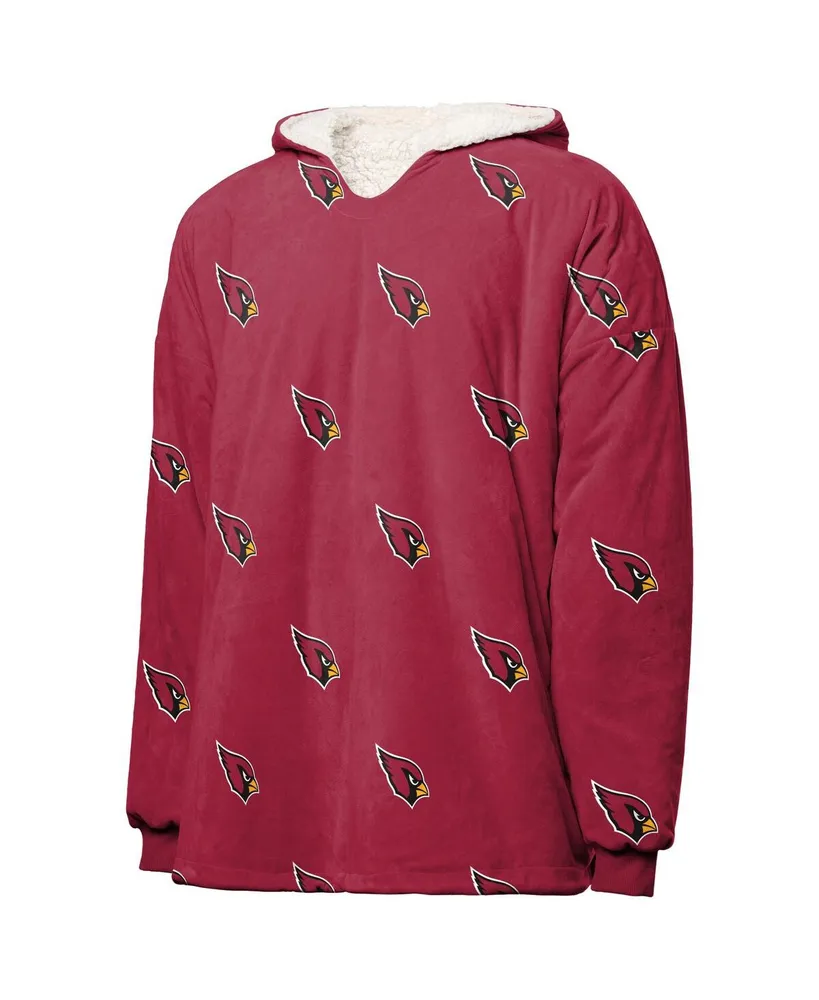 Women's Foco Arizona Cardinals Repeat Print Reversible Hoodeez