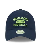 Women's New Era College Navy Seattle Seahawks Formed 9TWENTY Adjustable Hat