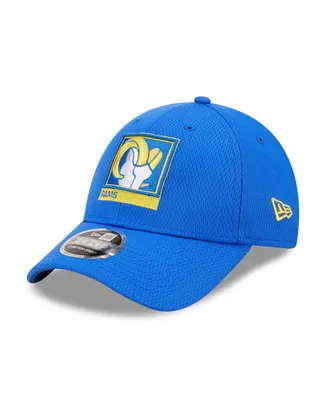 Men's New Era Royal Los Angeles Rams Framed Af 9FORTY Snapback Hat