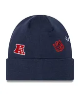 Big Boys and Girls New Era Navy New England Patriots Identity Cuffed Knit Hat