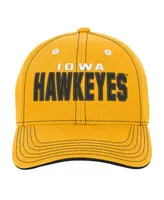 Big Boys and Girls Gold Iowa Hawkeyes Old School Slouch Adjustable Hat